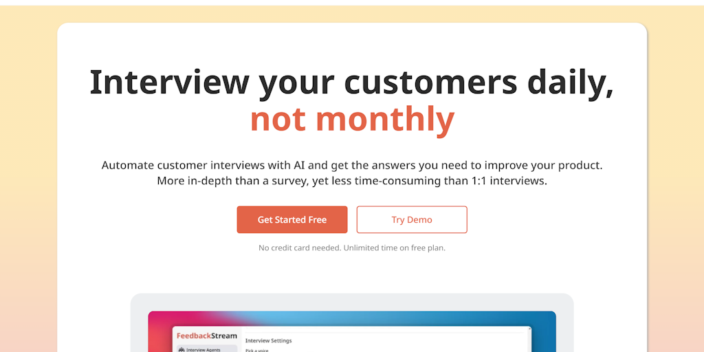 Revolutionizing Feedback: AI Interviews for Insights Beyond Surveys