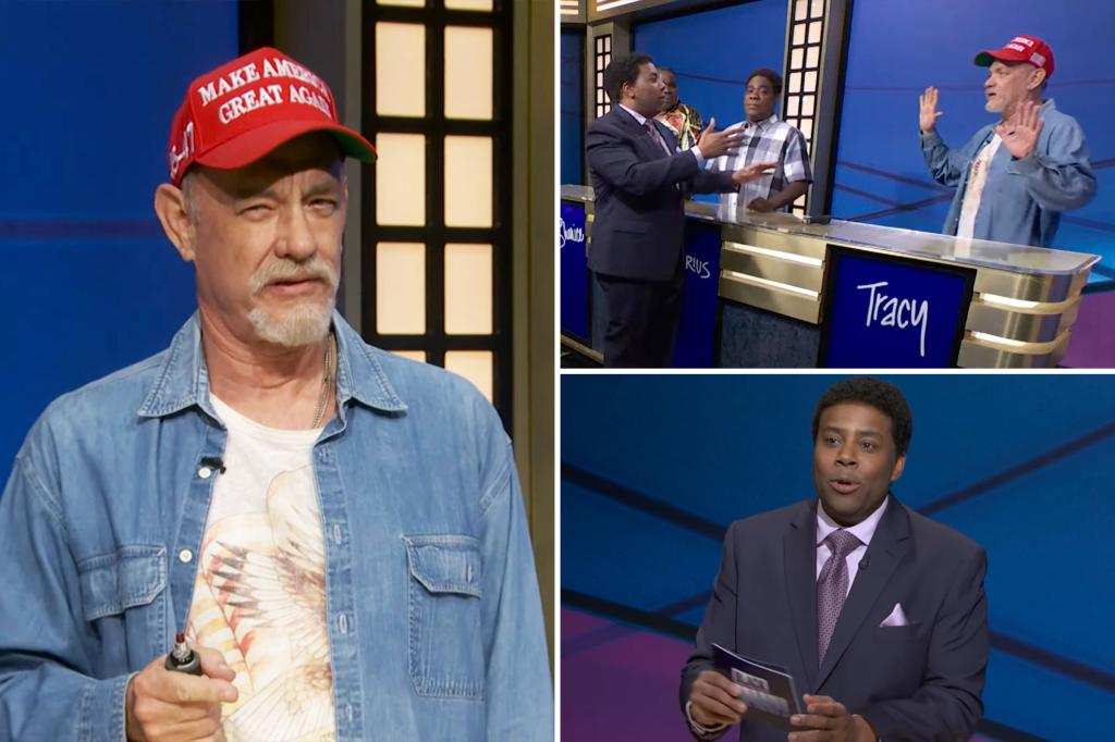 Tom Hanks criticized for his portrayal of Trump supporter in SNL's 50th anniversary special.