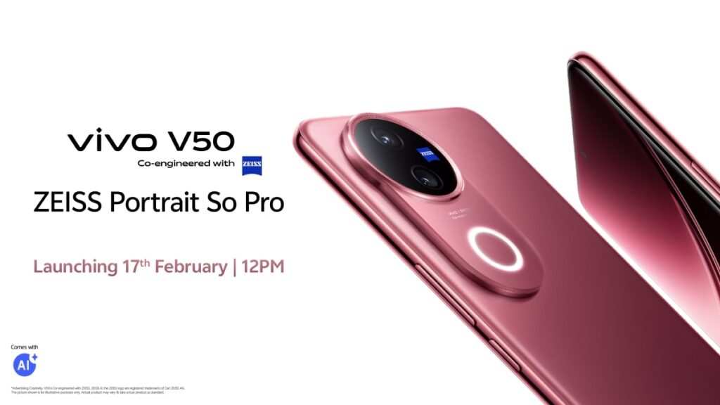 Vivo V50 Launching in India on February 17 with AI Features